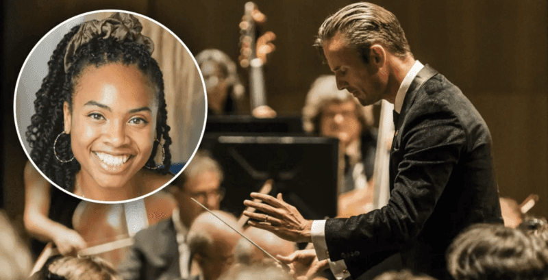Alexander Shelley and Jonelle Sills with the NAC Orchestra