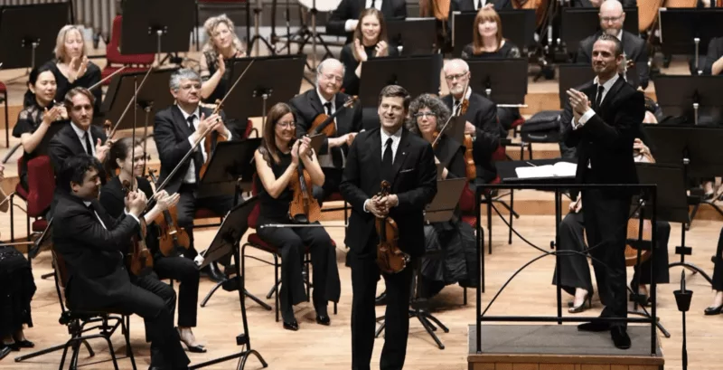 Alexander Shelley and James Ehnes with the NAC Orchestra in Paris 2019